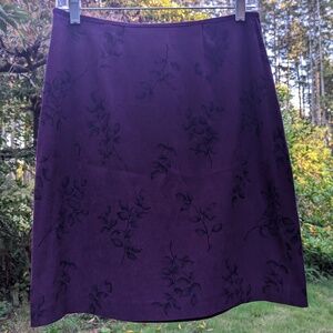 Style & Co Purple and Black Skirt Size 6